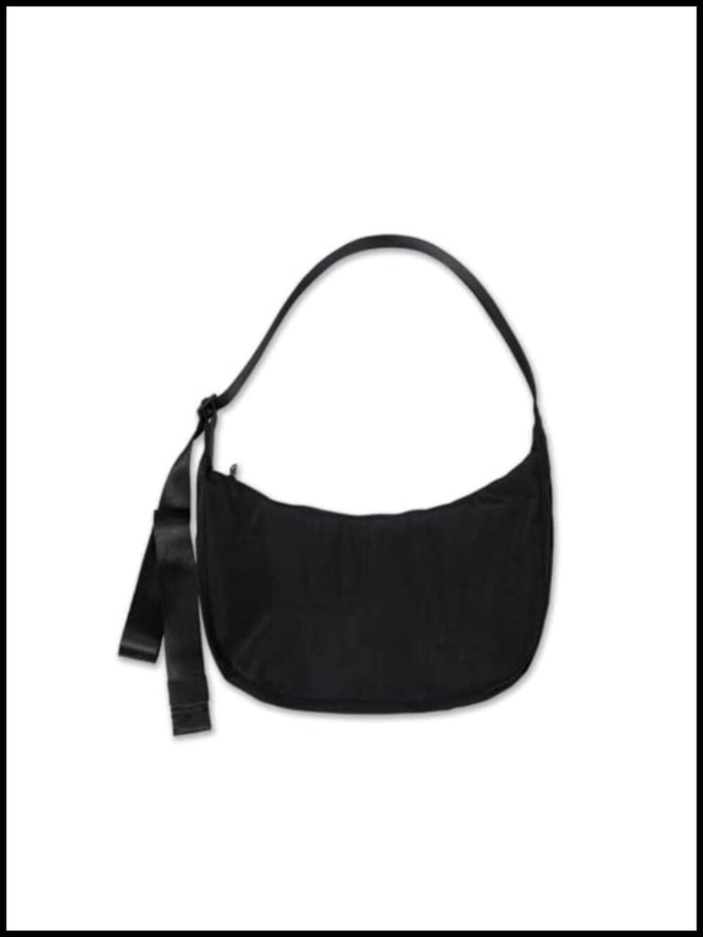 Nylon Crossbody Crescent Bag Slouchy Adjustable Strap Shoulder Purse
